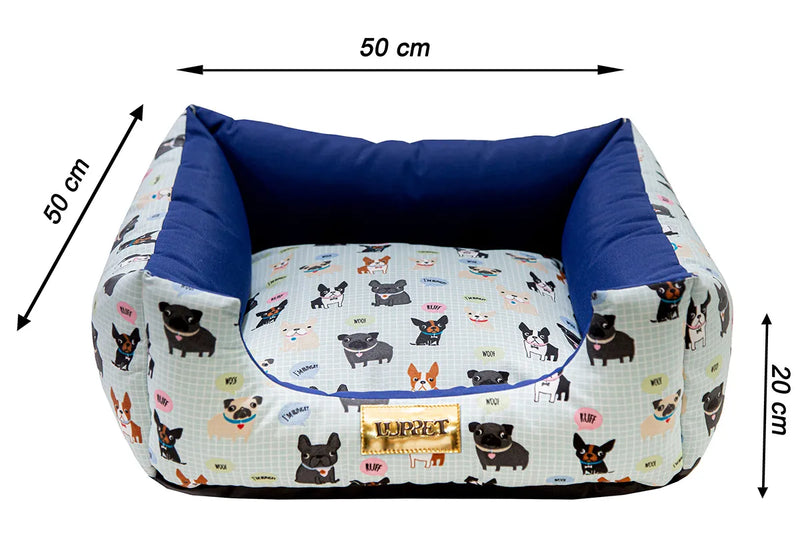 Kit Enxoval Completo para Cachorro 100% Impermeavel Luppet Azul Cachorrinho