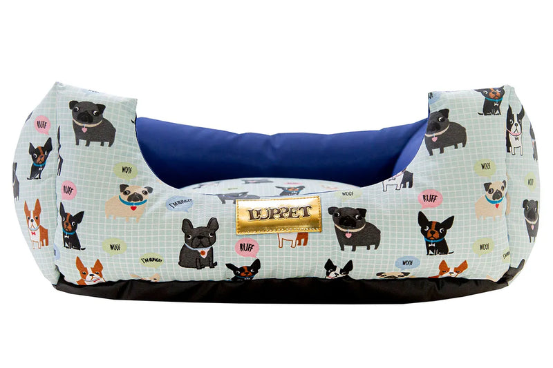 Kit Enxoval Completo para Cachorro 100% Impermeavel Luppet Azul Cachorrinho